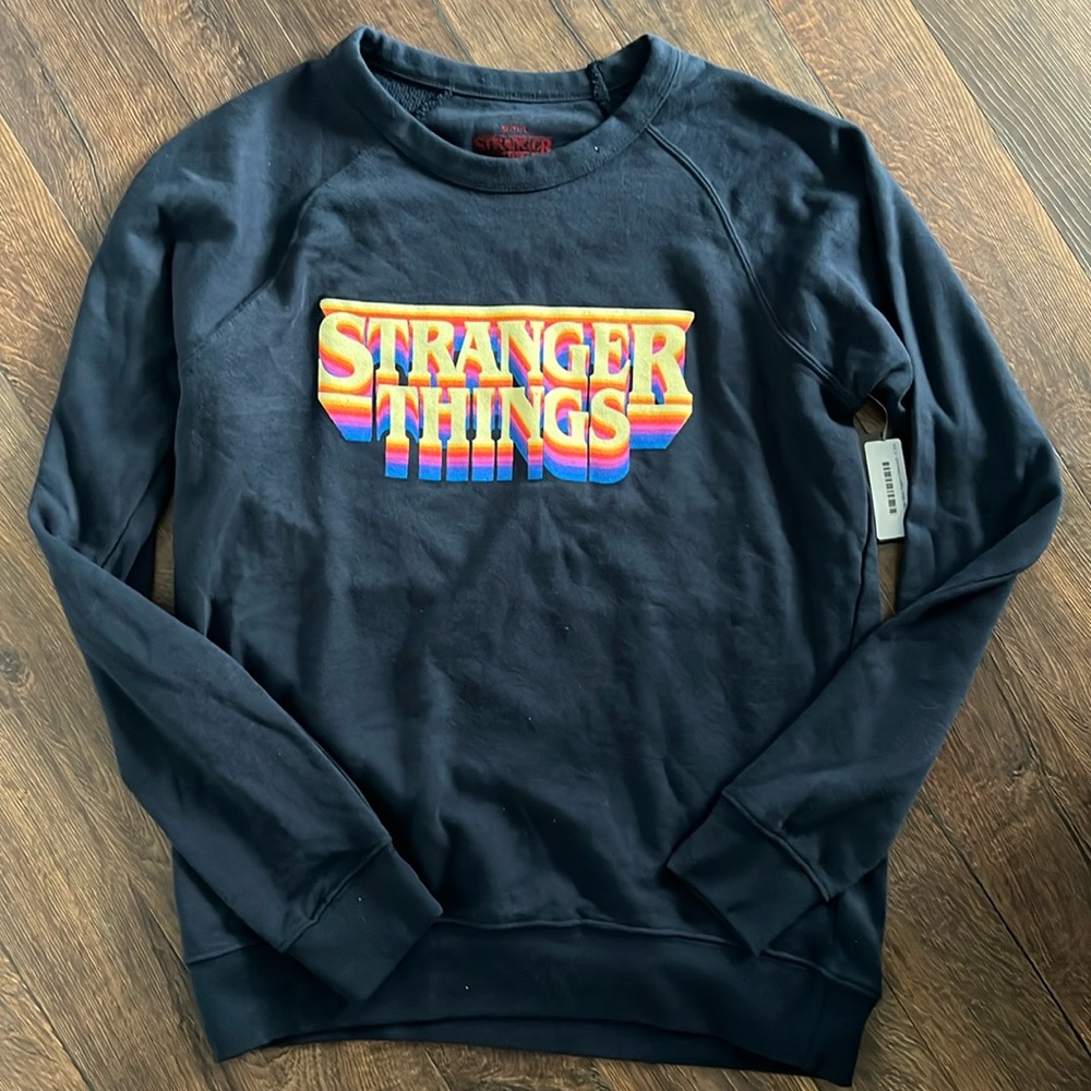 BNWT Stranger things light weight crewneck sweatshirt
